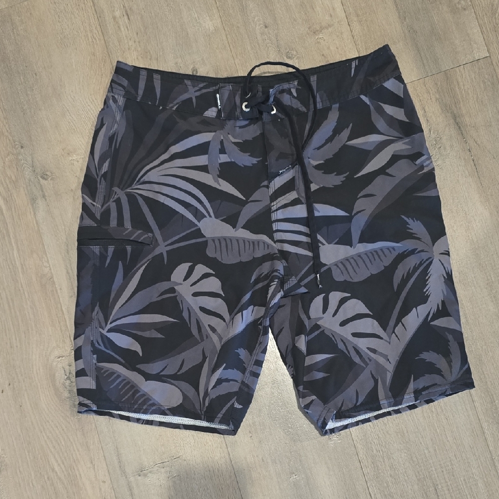 O'neill Men's Black and Gray Swim Shorts